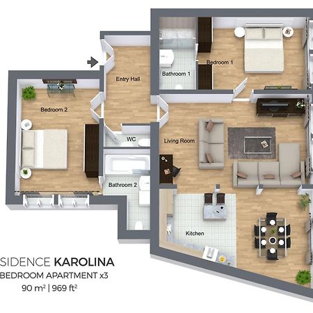 Residence Karolina Prague Phòng bức ảnh