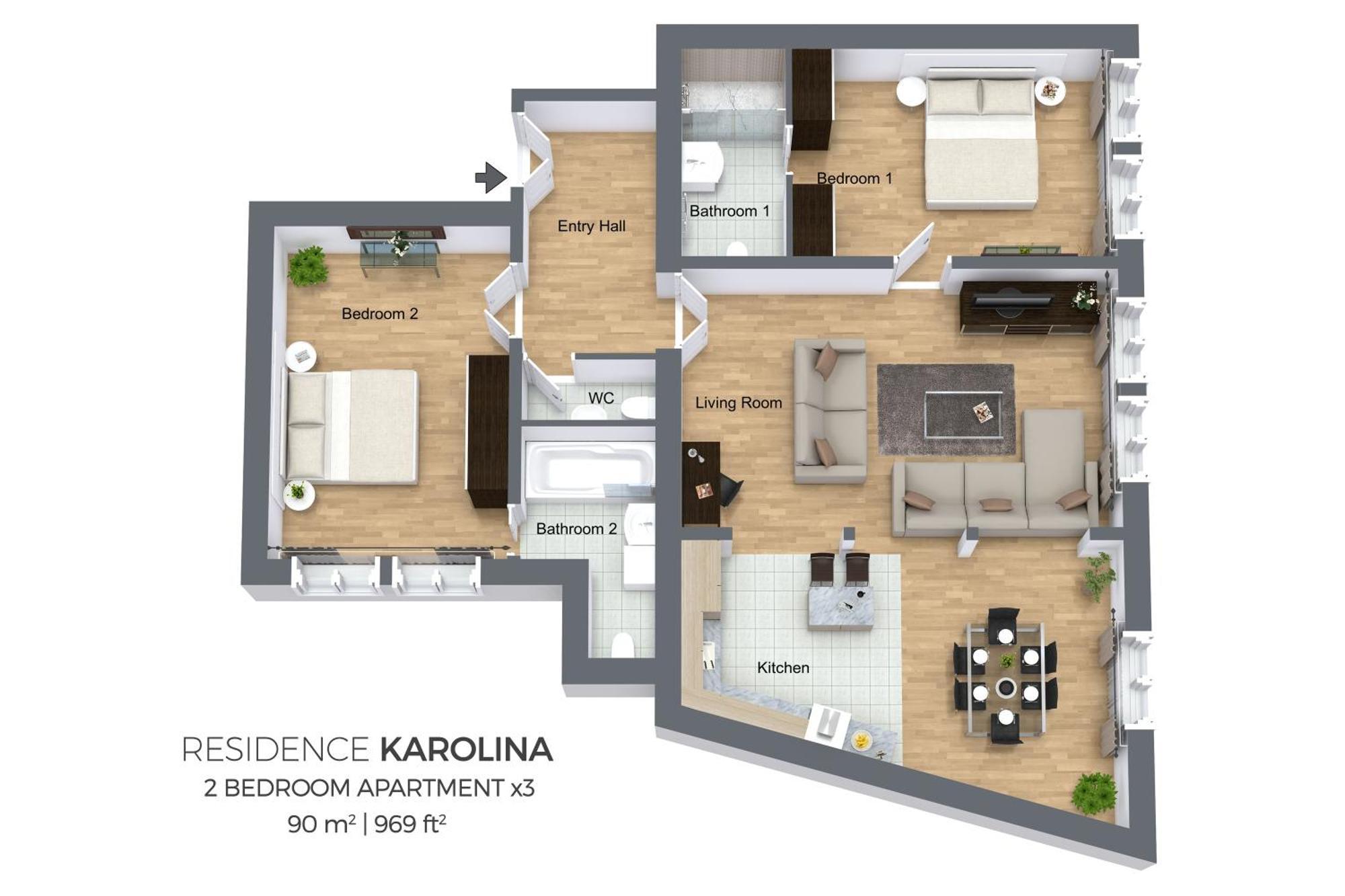 Residence Karolina Prague Phòng bức ảnh