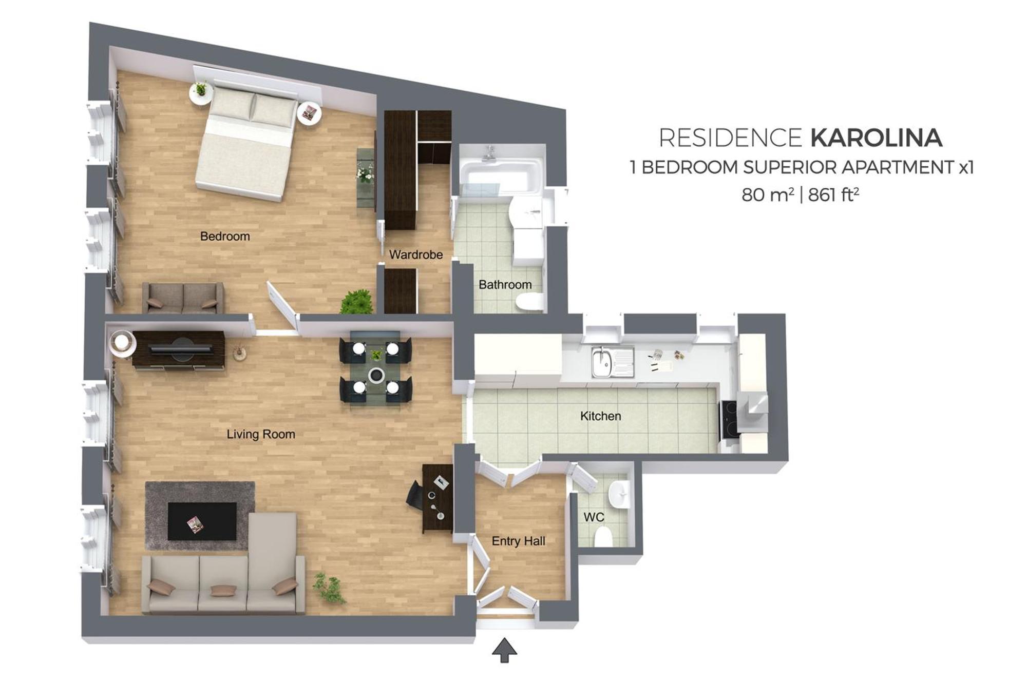 Residence Karolina Prague Phòng bức ảnh