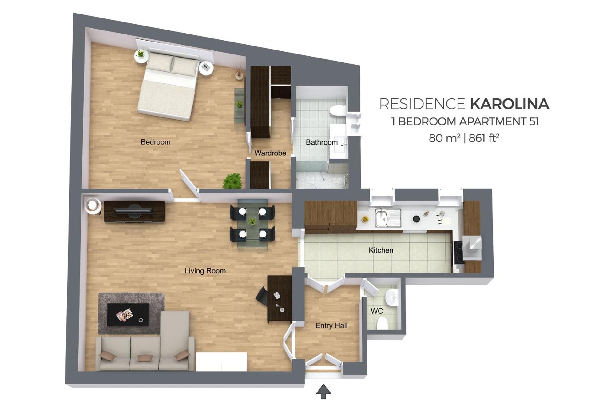 Residence Karolina Prague Phòng bức ảnh