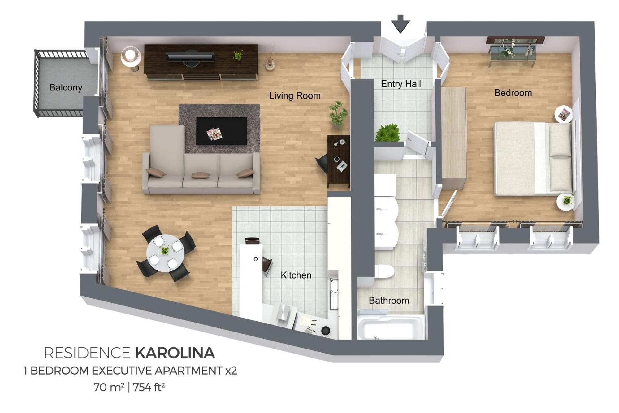 Residence Karolina Prague Phòng bức ảnh