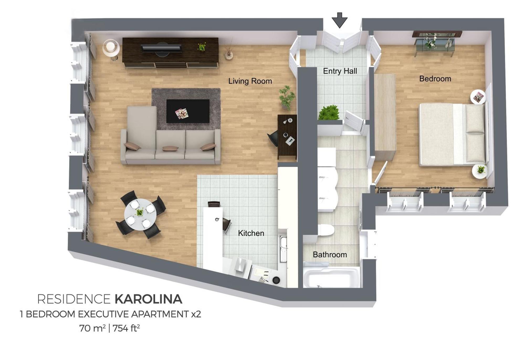 Residence Karolina Prague Phòng bức ảnh