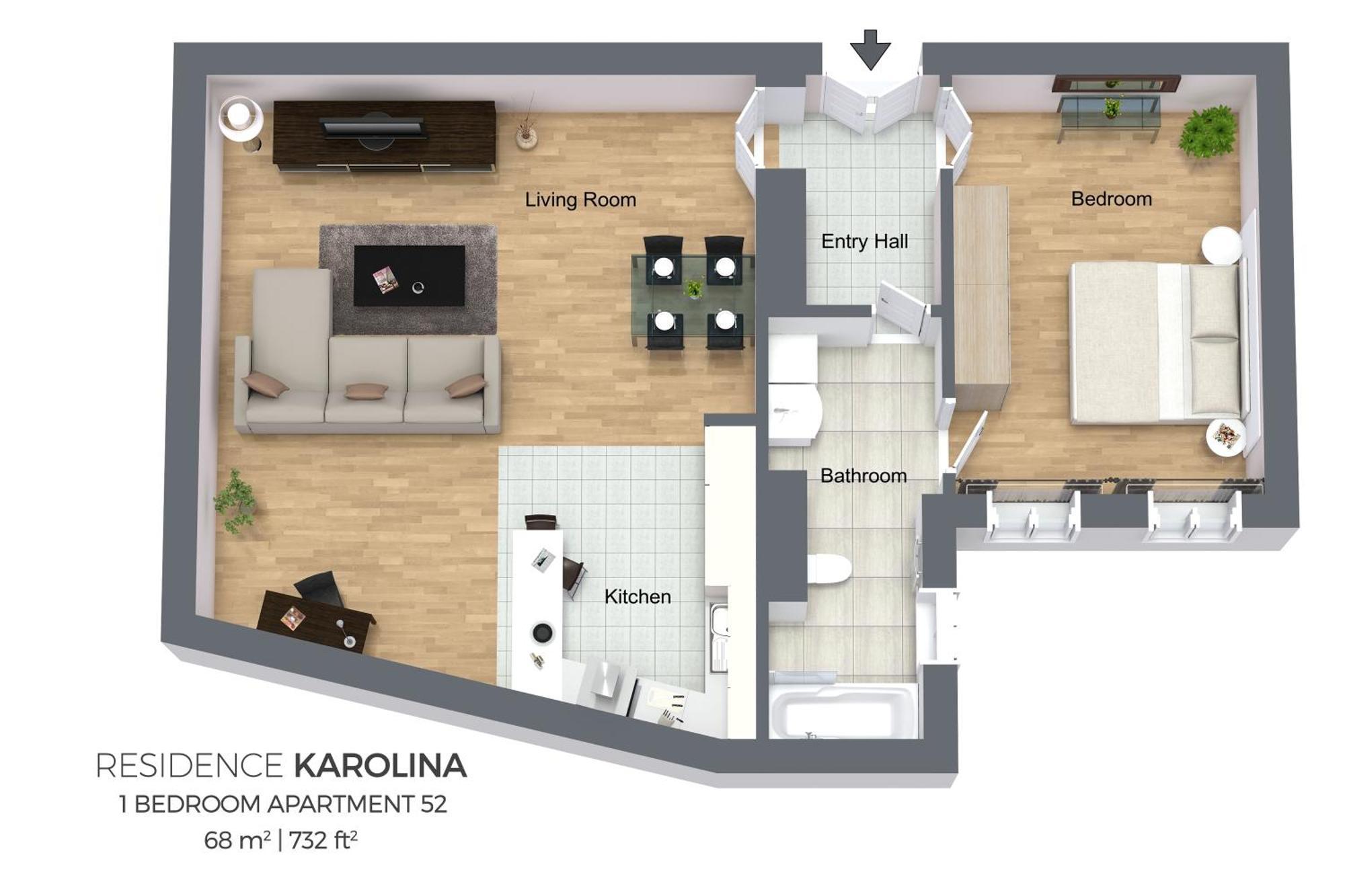 Residence Karolina Prague Phòng bức ảnh