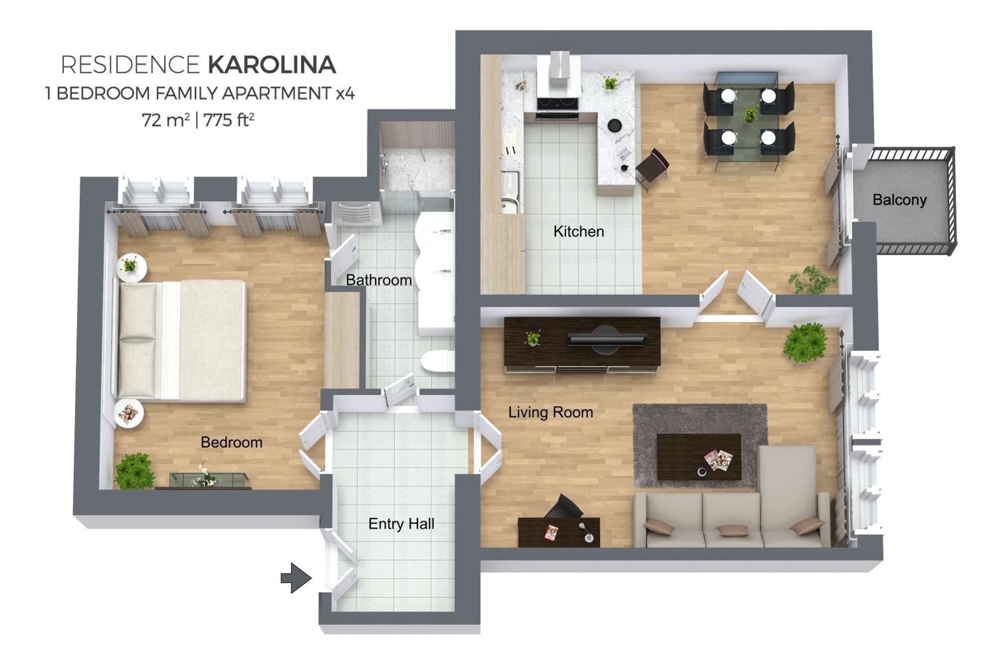Residence Karolina Prague Phòng bức ảnh